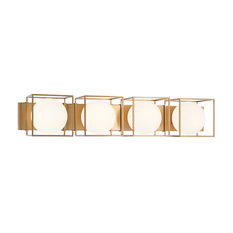 Matteo S03804 Squircle 4-lt 35" Wall Sconce