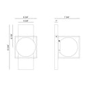 Matteo S03811 Squircle 1-lt 14" Tall Wall Sconce