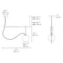 Artemide NH S1 22 1-lt 20" LED Linear Suspension Light