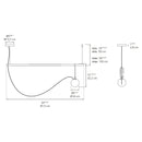 Artemide NH S2 1-lt 34" LED Linear Suspension Light