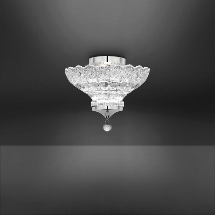 Schonbek S2912 Sterling 1-lt 12" LED Semi-Flush Mount