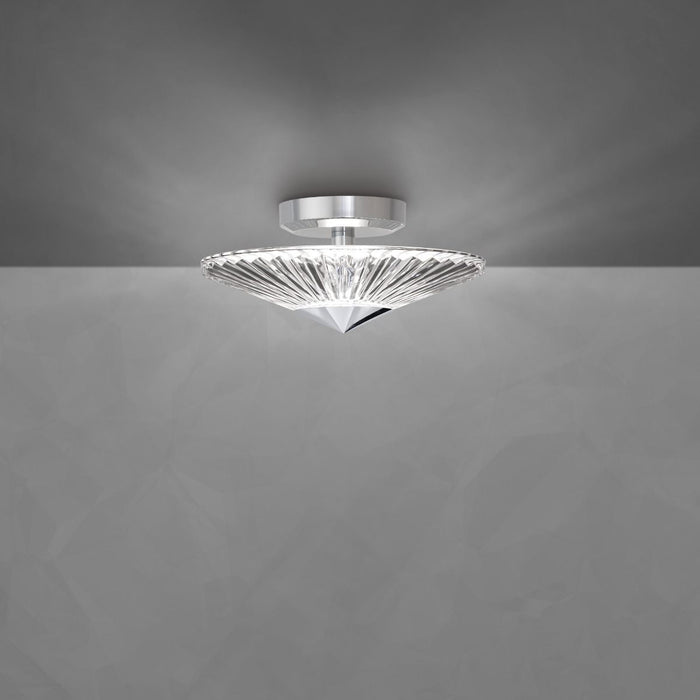 Schonbek S7212 Origami 1-lt 12" LED Semi-Flush Mount