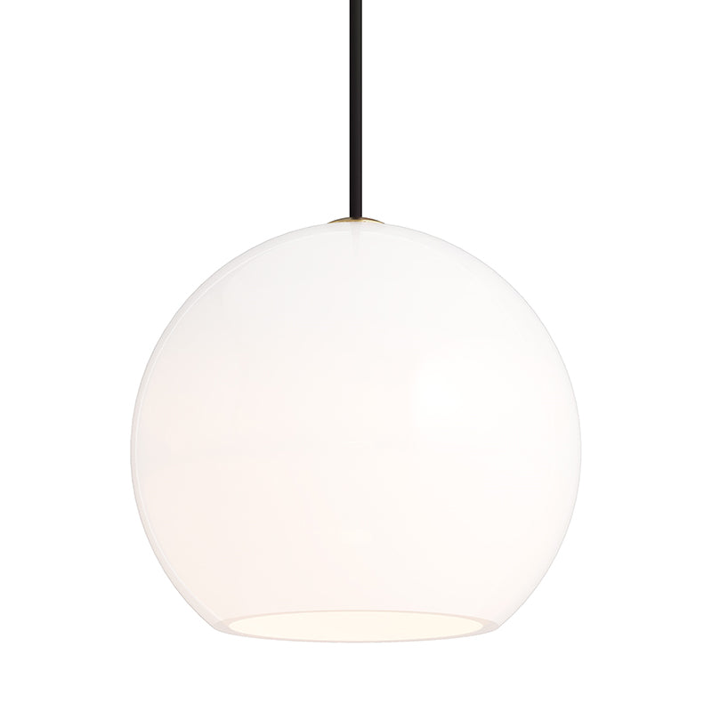 Visual Comfort 700TDSDNGP Sedona Medium 1-lt 8" Line Voltage Pendant with White Glass