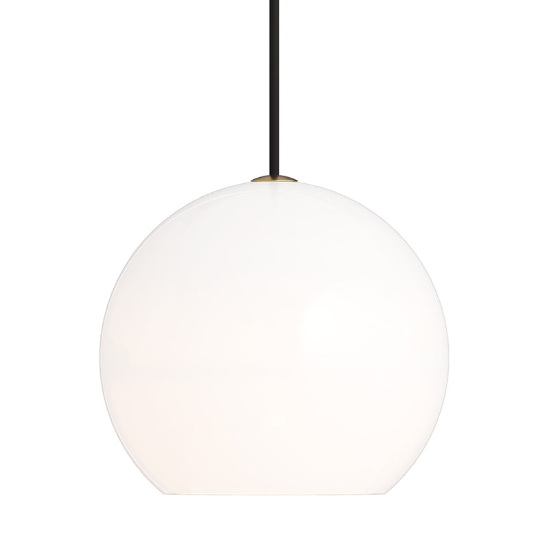 Visual Comfort 700TDSDNGP Sedona Medium 1-lt 8" Line Voltage Pendant with White Glass