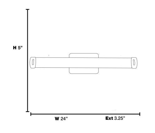 Access 70038 Chic 1-lt LED Dimmable Vanity Light