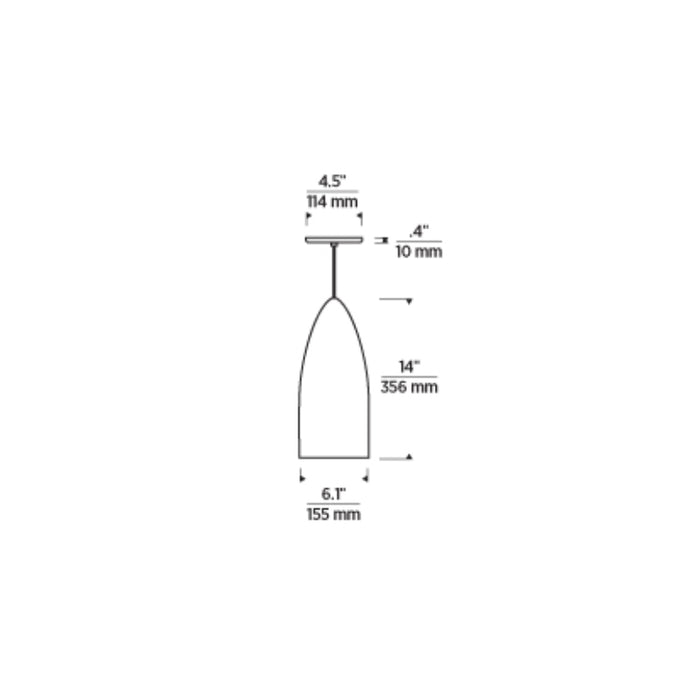 Tech 700TDSIG Signal 1-lt 6" Pendant