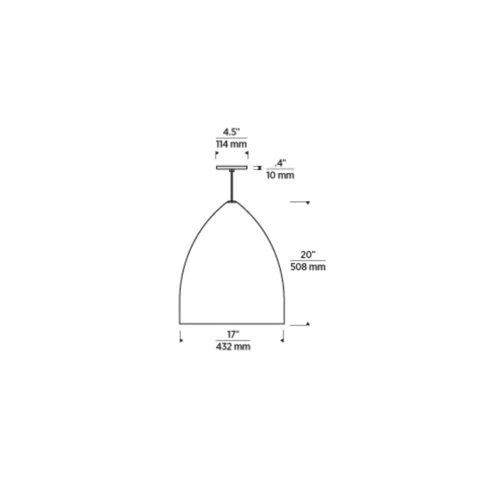 Tech 700TDSIGGP Signal Grande 1-lt 17" Pendant