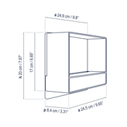 Bover Kira A/01 1-lt 10" LED Wall Sconce, TRIAC