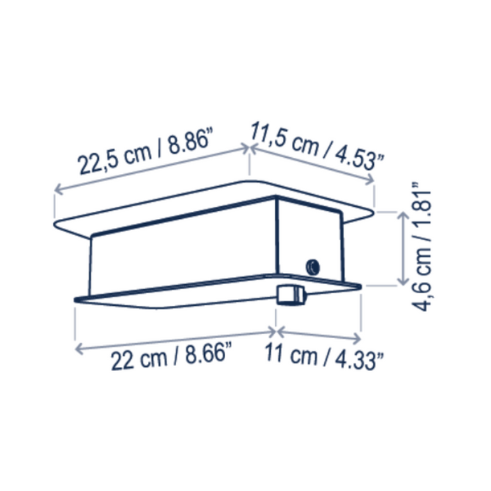 Bover Skybell Linear S/5L/20 5-lt 51" LED Pendant, Down Light