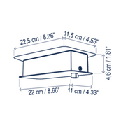 Bover Skybell Linear S/5L/21 5-lt 51" LED Pendant, Down Light