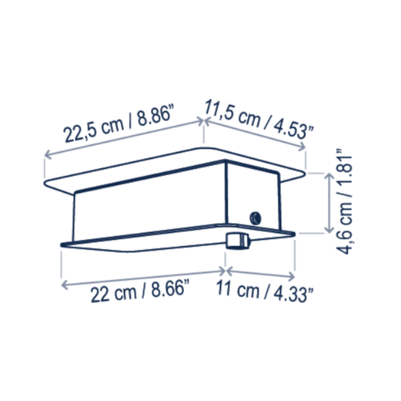 Bover Skybell Linear S/5L/21 5-lt 51" LED Pendant, Down Light