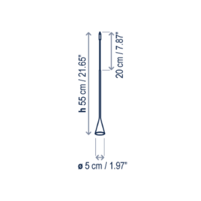Bover Skybell Linear S/7L/23 7-lt 72" LED Pendant, Up and Down Light