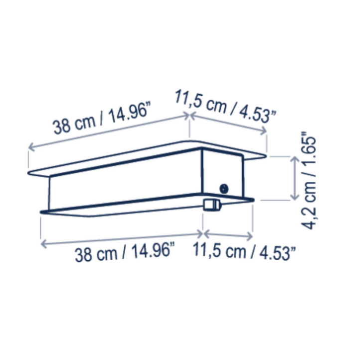 Bover Skybell Linear S/5L/23 5-lt 51" LED Pendant, Up and Down Light