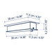 Bover Skybell Linear S/5L/23 5-lt 51" LED Pendant, Up and Down Light