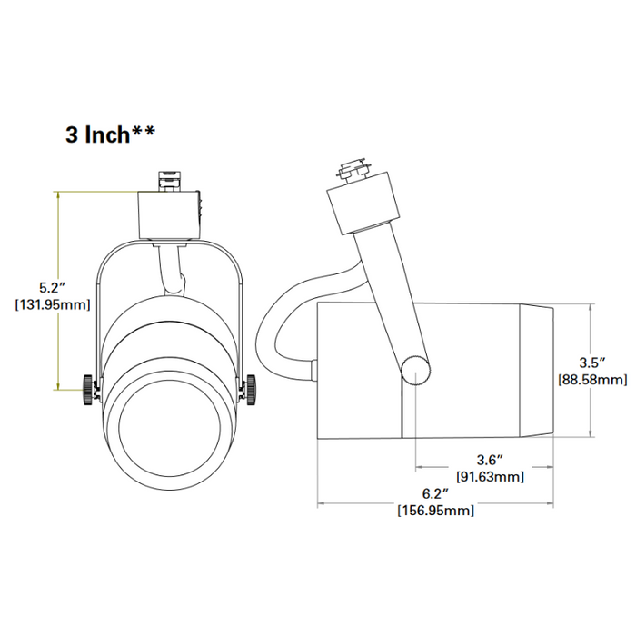 Halo 808 20W LED High Performance Flatback Track Head