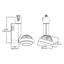 Halo 807SM 12W LED Track Head