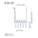 Bover Skybell Linear S/5L/23 5-lt 51" LED Pendant, Up and Down Light