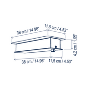 Bover Skybell Linear S/9L/22 9-lt 92" LED Pendant, Up and Down Light