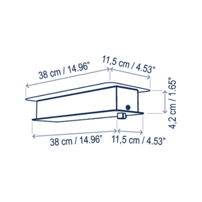 Bover Skybell Linear S/9L/22 9-lt 92" LED Pendant, Up and Down Light