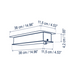 Bover Skybell Linear S/9L/22 9-lt 92" LED Pendant, Up and Down Light