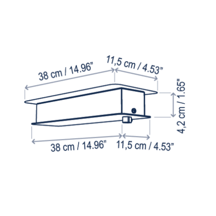 Bover Skybell Linear S/9L/23 9-lt 92" LED Pendant, Up and Down Light
