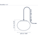 Bover Elipse S/50/H 2-lt 20" LED Outdoor Pendant