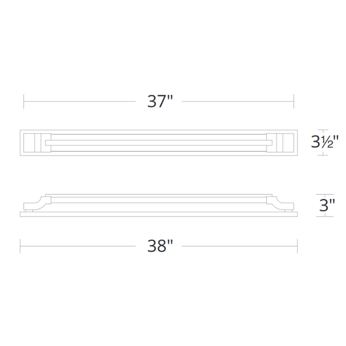 Schonbek Beyond BWS78238 Aberdeen 1-lt 38" LED Bath Light