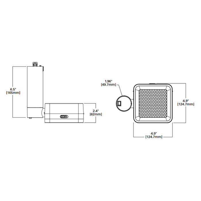 Halo 815 Stasis Square 34W LED Track Head