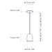 Bover Nut S/10 1-lt 4" LED Pendant