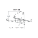 Elite FCM1-LED 1 Head Recessed Mini Multiple Combo New Construction Housing