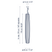 Bover Maxi S/01 1-lt 11" LED Outdoor Pendant, Upper Installation