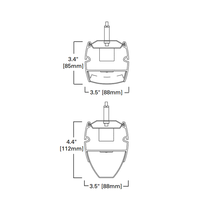 Hugo LED Suspended Mount