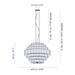 Bover Mos 01 3-lt 24" Pendant