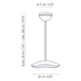 Bover Valentina S/24 1-lt 9" LED Pendant, TRIAC