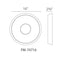 Modern Forms FM-74716 Sol 16" Wide LED Flush Mount