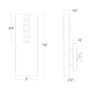 Schonbek Beyond BWS15214 Helios 1-lt 14" Tall LED Wall Sconce