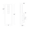Schonbek Beyond BWS15214 Helios 1-lt 14" Tall LED Wall Sconce