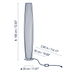Bover Maxi P/03 4-lt 73" Tall Floor Lamp