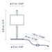 Bover Danona T 1-lt 22" Tall Table Lamp