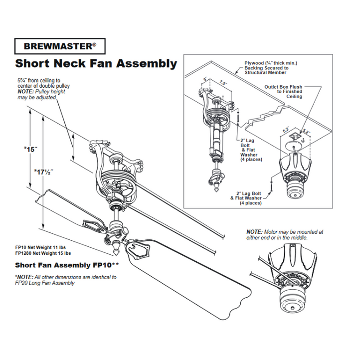 Fanimation FP10 Brewmaster 50" Ceiling Fan