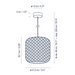 Bover Nans S/31 1-lt 12" LED Outdoor Pendant, TRIAC