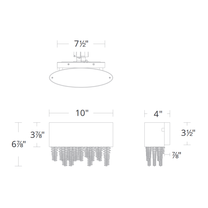 Schonbek S3510 Soleil 1-lt 10" LED Vanity