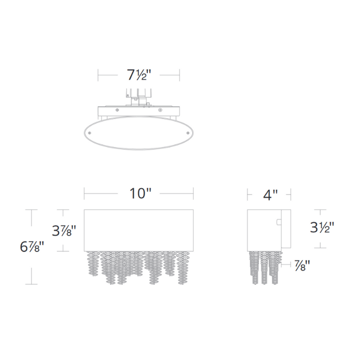 Schonbek S3510 Soleil 1-lt 10" LED Vanity