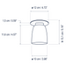 Bover Nut PF/10 1-lt 4" LED Outdoor Flushmount, 0-10V