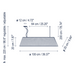 Bover Mei 100 3-lt 39" Pendant