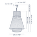 Bover Folie S/70.2 5-lt 28" LED Pendant