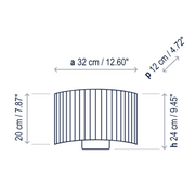 Bover Wall Street 32 1-lt 13" Wall Sconce