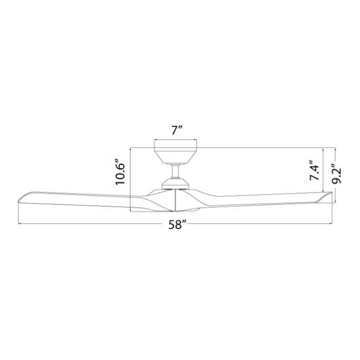 Modern Forms FR-W2204-58 Torque 58" Indoor/Outdoor Ceiling Fan