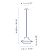 Bover Tibeta 03 1-lt 9" LED Pendant