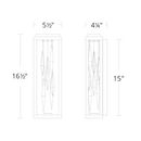 Schonbek Beyond BWS16216 Mirage 1-lt 17" Tall LED Wall Sconce